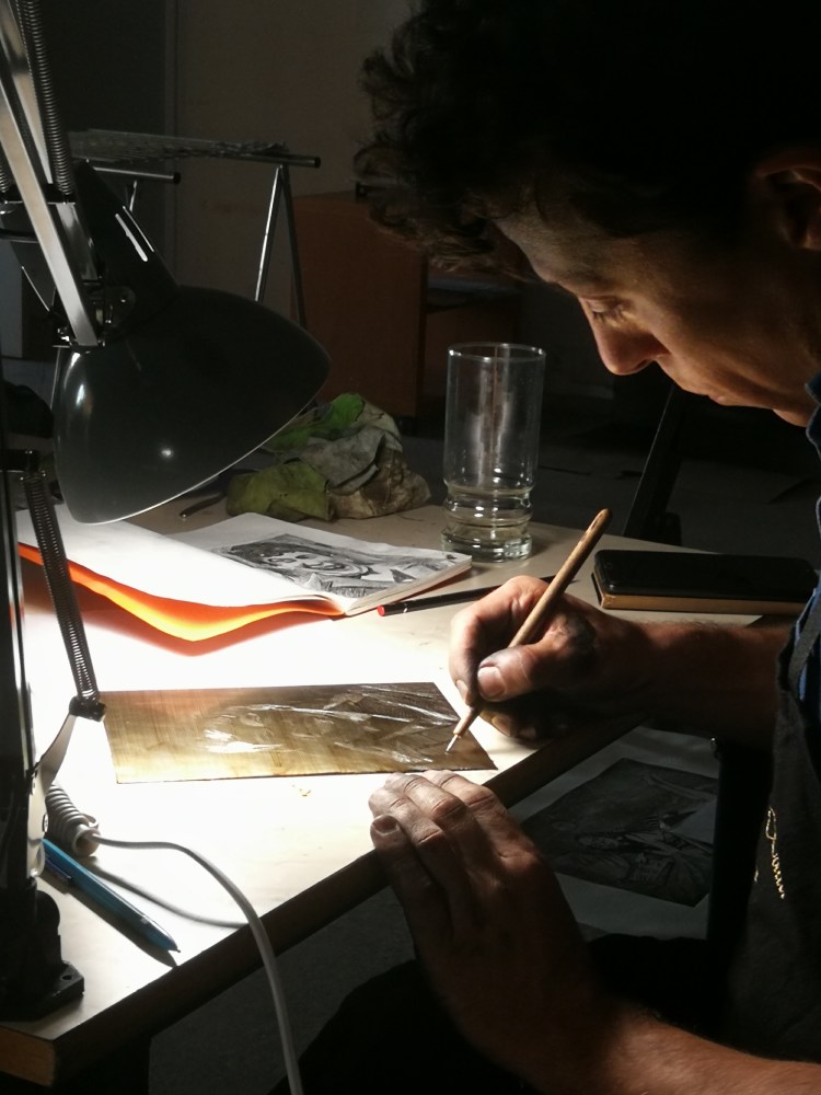 atelier cours gravure Strasbourg ateliers publics hear estampe linogravure eau forte imago Alsace